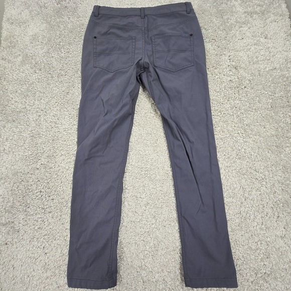 Western Rise Pants Mens 31 (Fits 30x30) Gray AT Slim Straight‎ Stretch Travel - Picture 8 of 13